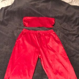2 piece pant-crop top